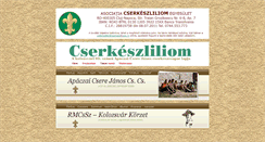 Desktop Screenshot of cserkeszliliom.ro