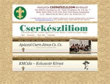 Tablet Screenshot of cserkeszliliom.ro